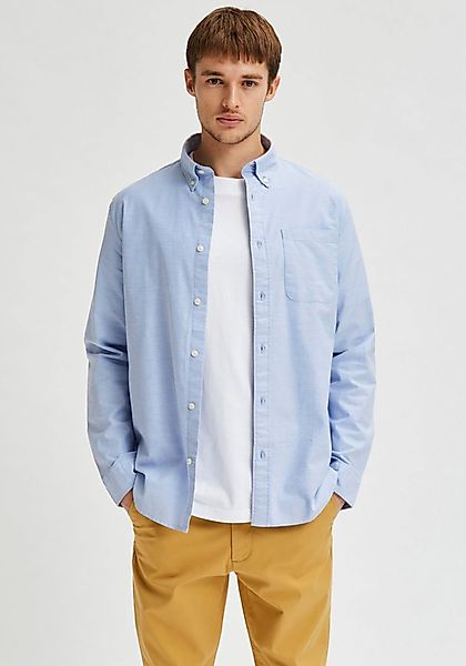 Selected Langarmhemd SLHREGRICK-OX SHIRT LS NOOS günstig online kaufen