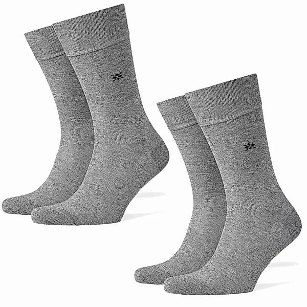 Burlington 2 Paar Herren Socken Dublin Kurzstrumpf Onesize 40-46 - Grau günstig online kaufen