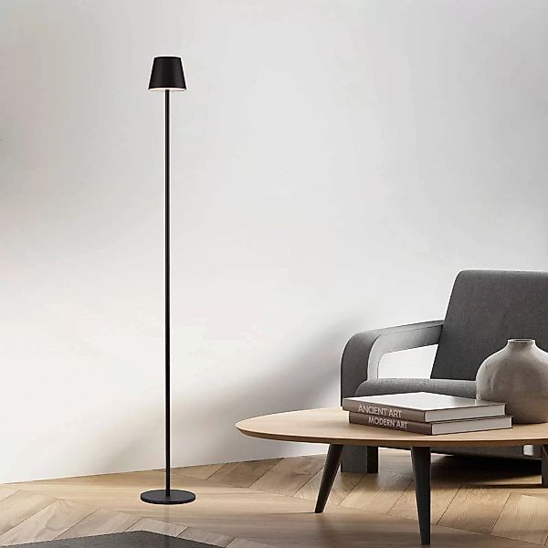 Just Light. LED-Akku-Stehleuchte Euria Schwarz 125 cm x Ø 17 cm günstig online kaufen