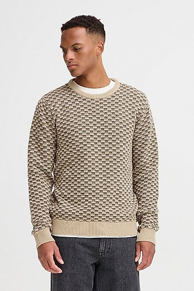 Blend Strickpullover BHBALEN Klassischer Grobstrickpullover mit Zopfmuster günstig online kaufen