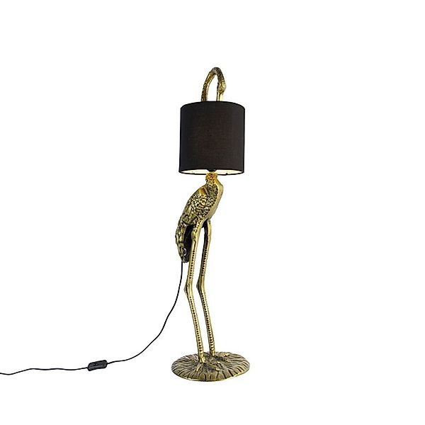 Qazqa Stehlampe Animal-fl, ohne Leuchtmittel, E27, Gold/Messing, Landhaus, günstig online kaufen