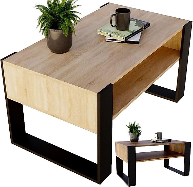 CraftPAK Wohnzimmertisch Wohnzimmer Tisch KARO92 Couchtisch günstig online kaufen