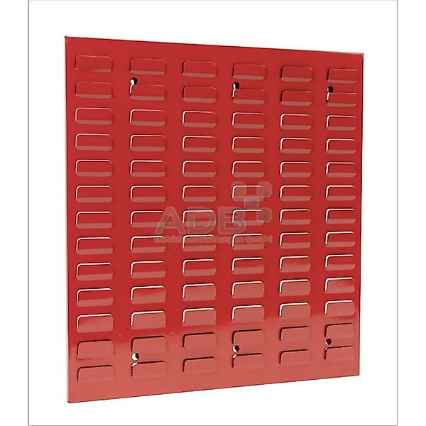 PROREGAL Orthogonale Schlitzplatte HxB 49,3 x 45,6 cm Verkehrsrot günstig online kaufen