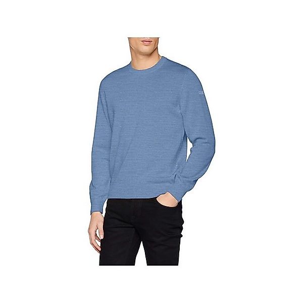 MAERZ Muenchen Rundhalspullover Maerz Herren Pullover blau regular fit (1-t günstig online kaufen