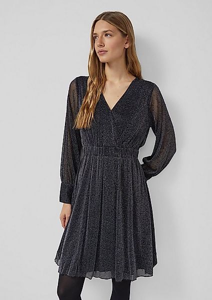 s.Oliver Minikleid Kleid Meshkleid mit Glitzereffekt günstig online kaufen