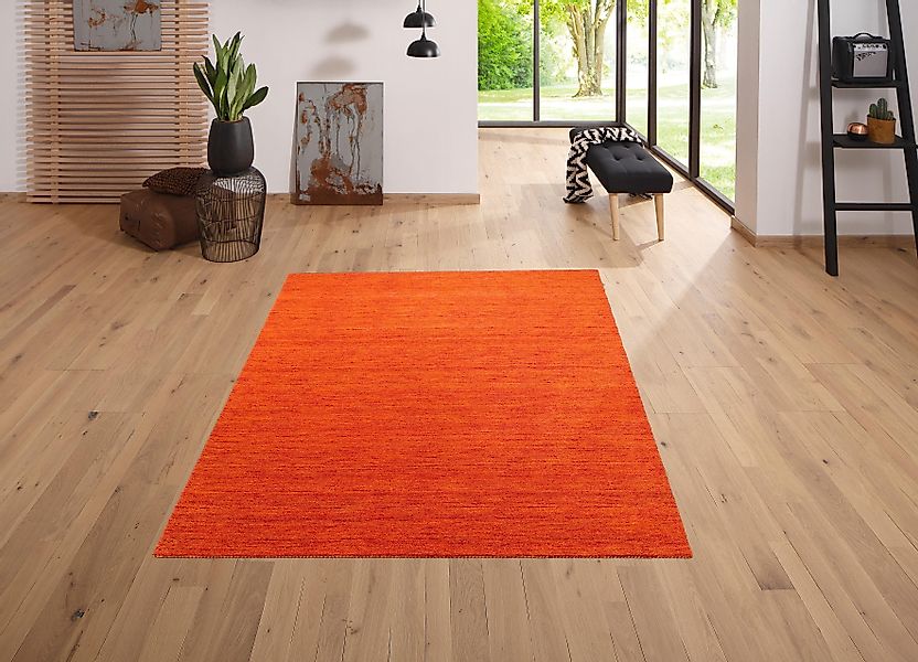 OTTO home Wollteppich »Tessa« rechteckig 15 mm Höhe reine Wolle, handgewebt günstig online kaufen