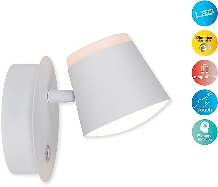 näve LED Wandleuchte »Tondo«, 1 flammig, Leuchtmittel LED-Modul   LED fest günstig online kaufen
