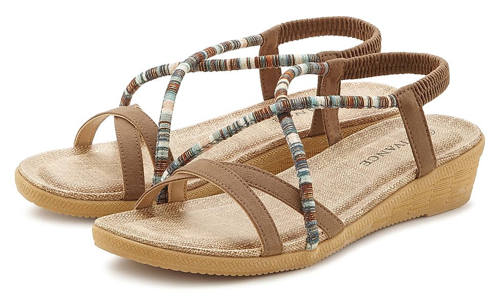 Vivance Sommerschuh Sandale mit dezenten Schmuckelementen, günstig online kaufen