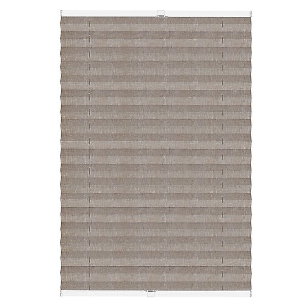 DomDeco Plissee Ohne Bohren Grau-Braun 50x120cm günstig online kaufen