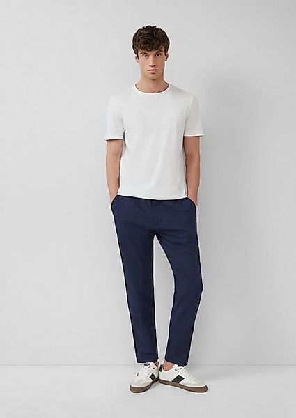 s.Oliver Stoffhose Detroit: Relaxed-Fit-Chino aus Leinenmix mit Elastikbund günstig online kaufen