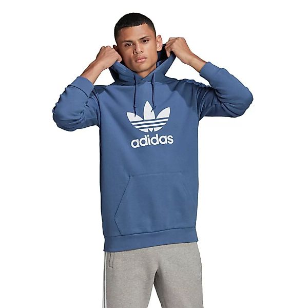 Adidas Originals Adicolor Trefoil Kapuzenpullover M Crew Blue günstig online kaufen
