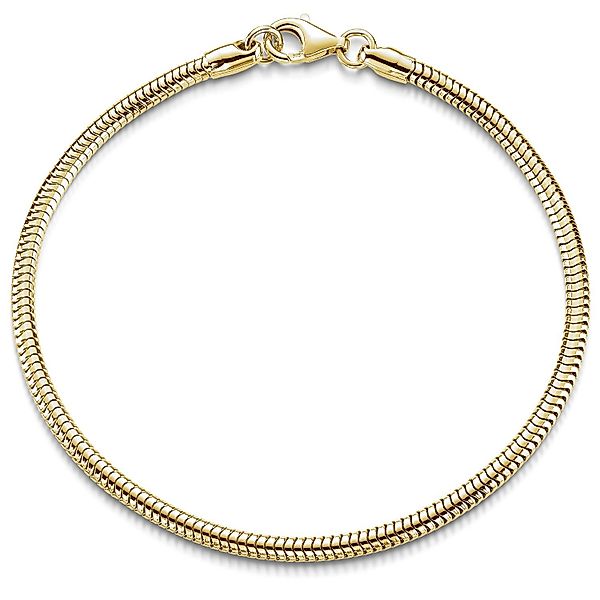 Materia Armband Damen Schlangenkette Gold 3mm günstig online kaufen