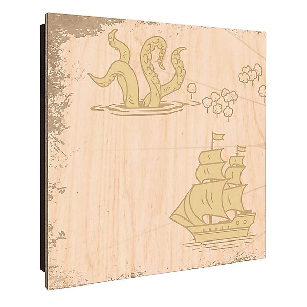 Banjado Großer Schlüsselkasten Holz 30x30cm Schwarz Scharnier Links 50 Hake günstig online kaufen