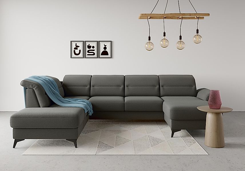 sit&more Wohnlandschaft "Sinatra U-Form" optional mit Kopfteilverstellung u günstig online kaufen
