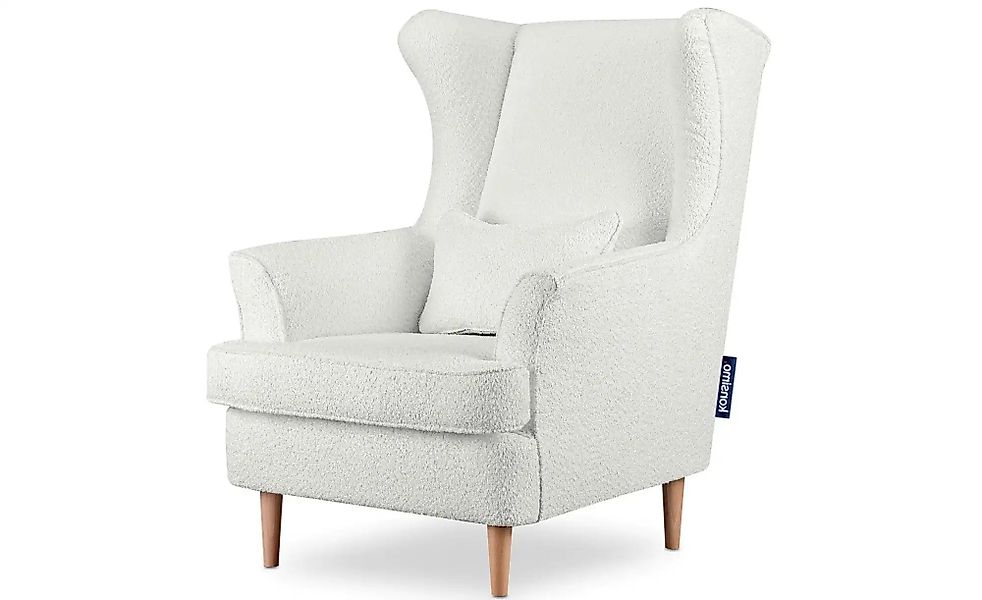 KONSIMO Ohrensessel  Stralis ¦ weiß ¦ Maße (cm): B: 82 H: 108 Polstermöbel günstig online kaufen