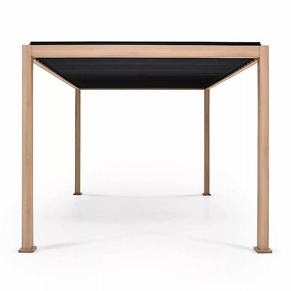 Pergola Mirador Premium 3 m x 4 m Eiche Nachbildung günstig online kaufen