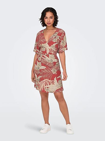 ONLY Druckkleid ONLPALINA LIFE 2/4 WRAP günstig online kaufen