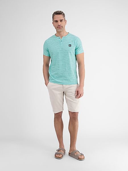 LERROS Henleyshirt "LERROS Herren Serafino-Shirt, gestreift" günstig online kaufen