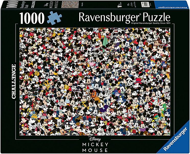 Ravensburger Puzzle Challenge, Mickey, 1000 Puzzleteile, Made in Germany günstig online kaufen