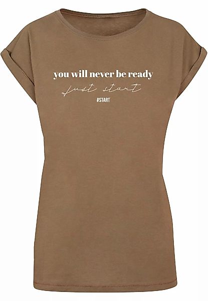Merchcode T-Shirt "Merchcode Damen Ladies Just Start T-Shirt", (1 tlg.) günstig online kaufen