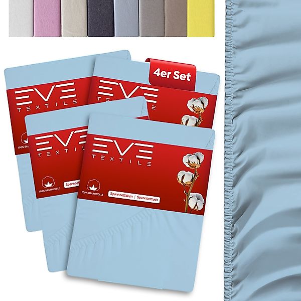 Eve Textile GmbH Spannbettlaken Spannbetttuch Bettlaken Spannlaken Spannbez günstig online kaufen