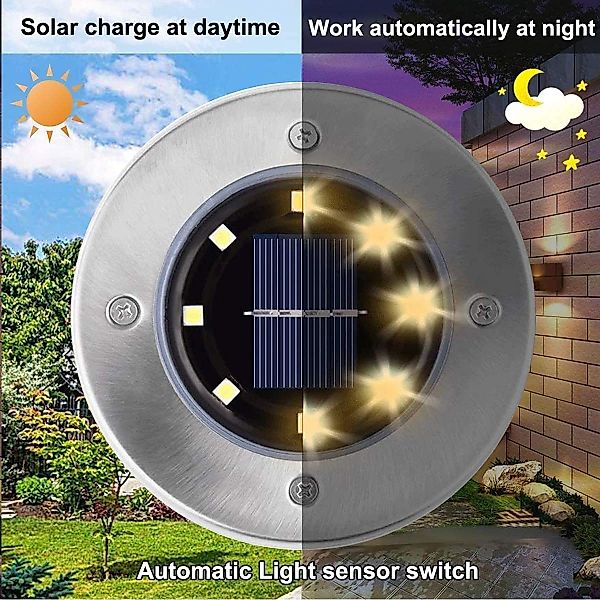 oyajia LED Solarleuchte 4 Stück LED günstig online kaufen