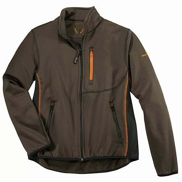 Hubertus Fleecejacke Hubertus XXL Funktions-Fleecejacke braun/schwarz günstig online kaufen