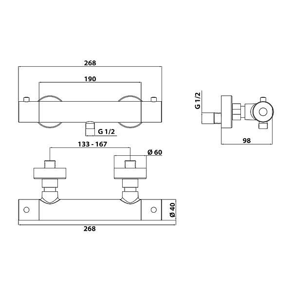 Schöner Wohnen Dusch-Thermostat Dicu Eco-Stop Industrial günstig online kaufen