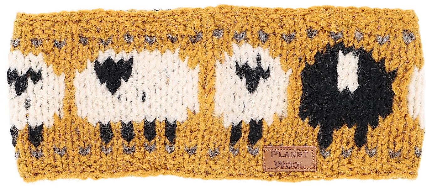 Guru-Shop Stirnband Woll-Strick-Stirnband, gestrickter Ohrenwärmer.. günstig online kaufen