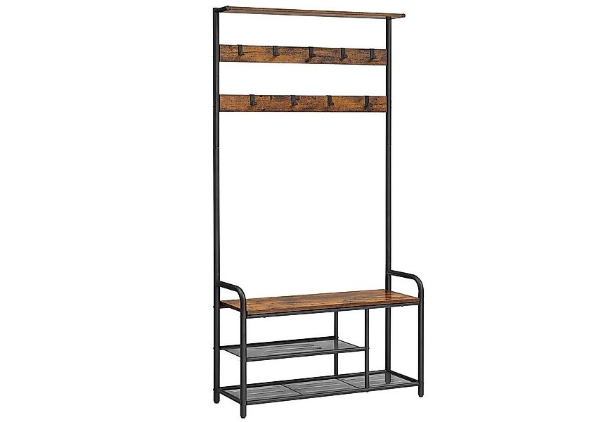 VASAGLE Garderobenständer Garderobe, mit Schuhregal, 85 x 30 x 180,5 cm günstig online kaufen