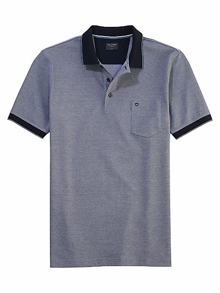 OLYMP Poloshirt Casual Two-Tone Piqué, Seitenschlitzen günstig online kaufen
