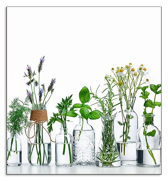 Artland Küchenrückwand "Öle mit Kräutern", (1 tlg.), Alu Spritzschutz mit K günstig online kaufen