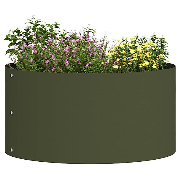 vidaXL Blumentopf Gartenblumentopf Olivgrün 40 x günstig online kaufen