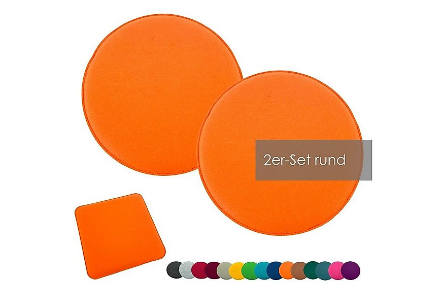 heimtexland Sitzkissen Filz Sitzauflage Stuhlkissen Bankkissen abwaschbar, günstig online kaufen