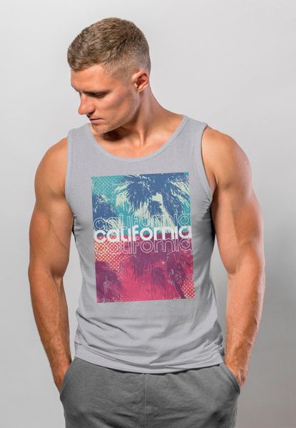 Neverless Tanktop Herren Tank-Top California Palmen günstig online kaufen