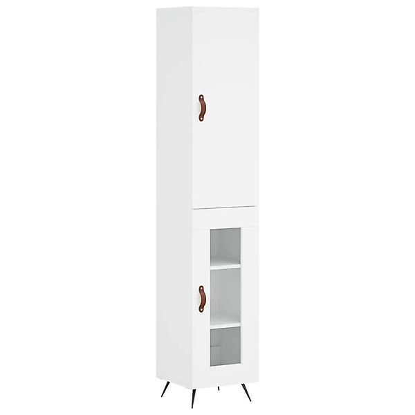 vidaXL Highboard Weiß 34,5x34x180 cm Holzwerkstoff 3199017 günstig online kaufen