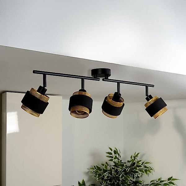 OSRAM Deckenleuchte Decor Spot Hornet, 4-fl., schwarz/gold günstig online kaufen