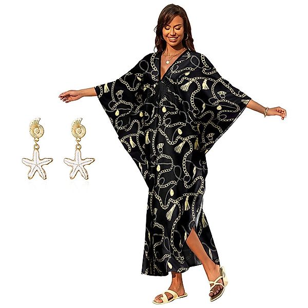 RWEUOQ Strandkleid Kaftan Kleid Strandkleid Lang günstig online kaufen