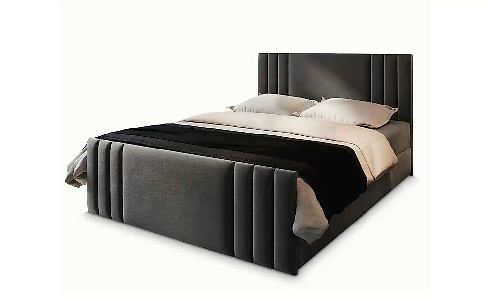 MASSENO Boxbett mit Bettkasten Kanes ¦ grau ¦ Maße (cm): B: 180 H: 98 Bette günstig online kaufen