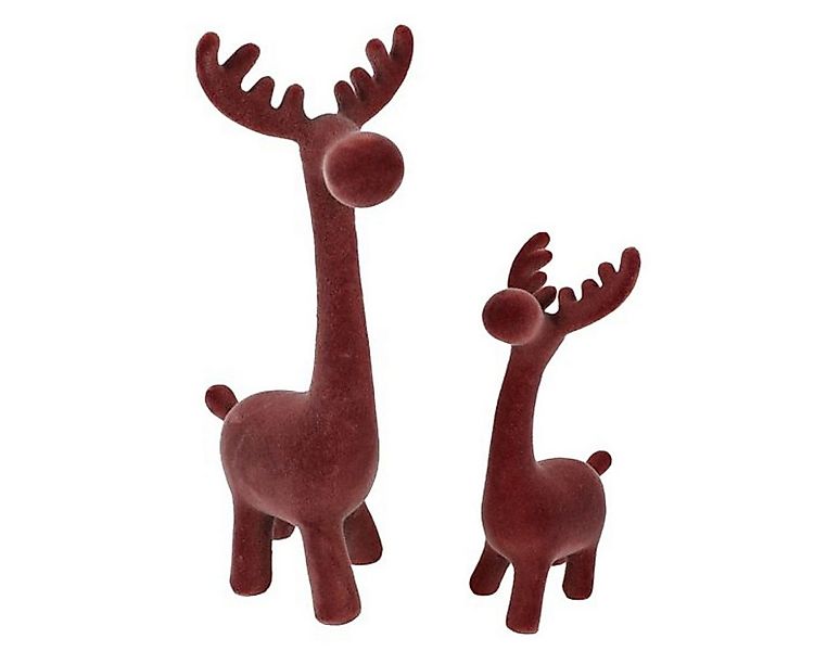 Macosa Home Dekofigur Deko Rentier 2er Set stehend Grün Braun od. Türkis 27 günstig online kaufen