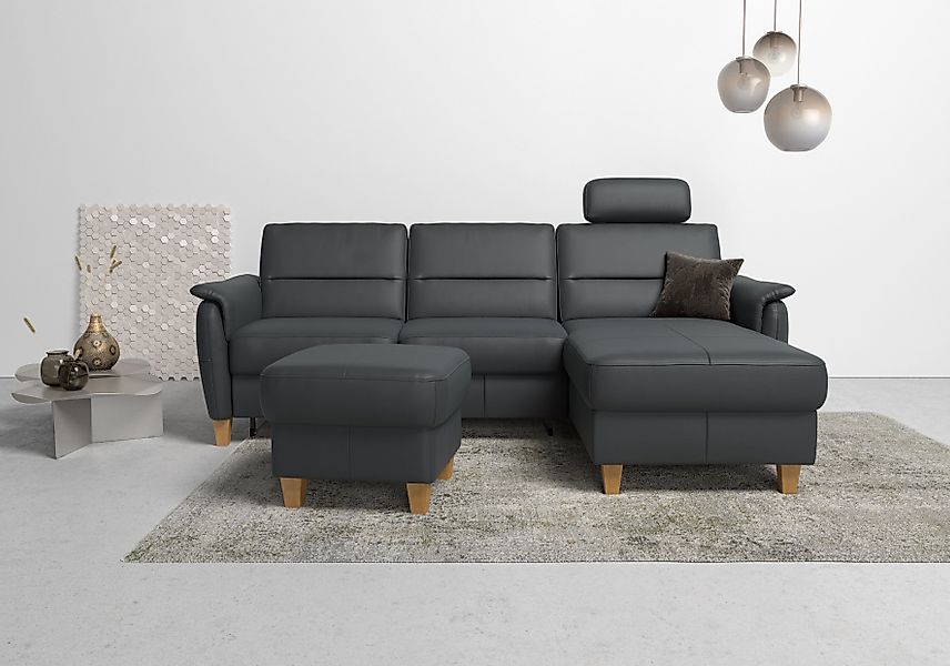 Home affaire Ecksofa Palmera L-Form, Federkern, günstig online kaufen