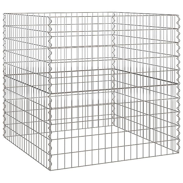 vidaXL Gartenzaun Gartenkomposter 100x100x100 cm Verzinkter günstig online kaufen