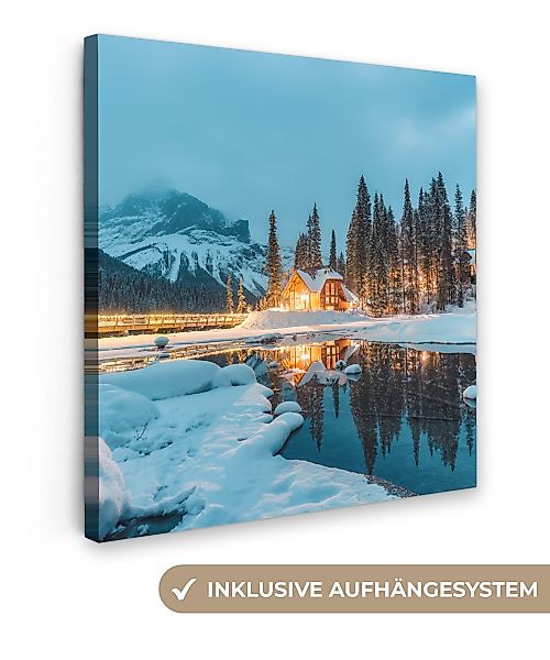 OneMillionCanvasses® Leinwandbild Winterlandschaft - Natur - günstig online kaufen