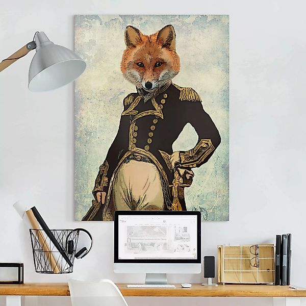 Leinwandbild Tiere - Hochformat Tierportrait - Fuchsadmiral günstig online kaufen