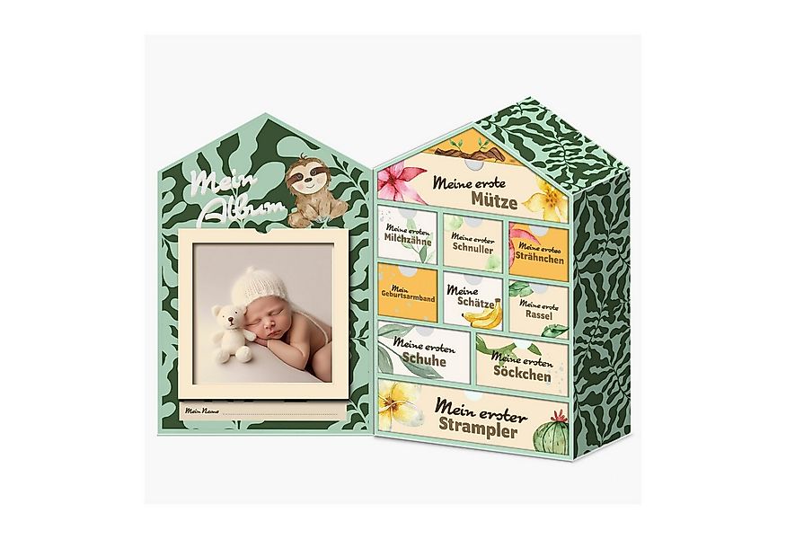 hausleben Geschenkbox Baby Erinnerungsbox Schatztruhe Erinnerungen mit 10 F günstig online kaufen