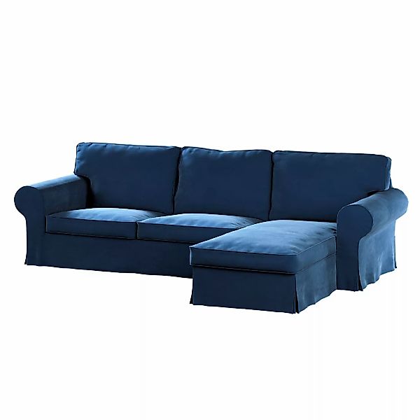 Bezug für Ektorp 2-Sitzer Sofa mit Recamiere, dunkelblau, Ektorp 2-Sitzer S günstig online kaufen