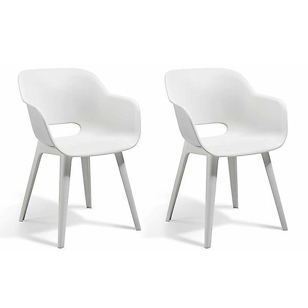 Keter Gartenstuhl Gartenstühle Akola 2 Stk. günstig online kaufen
