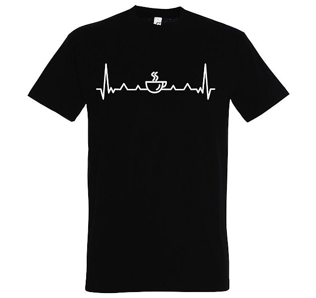 Youth Designz Print-Shirt Herren T-Shirt Heartbeat Kaffee mit lustigem Logo günstig online kaufen