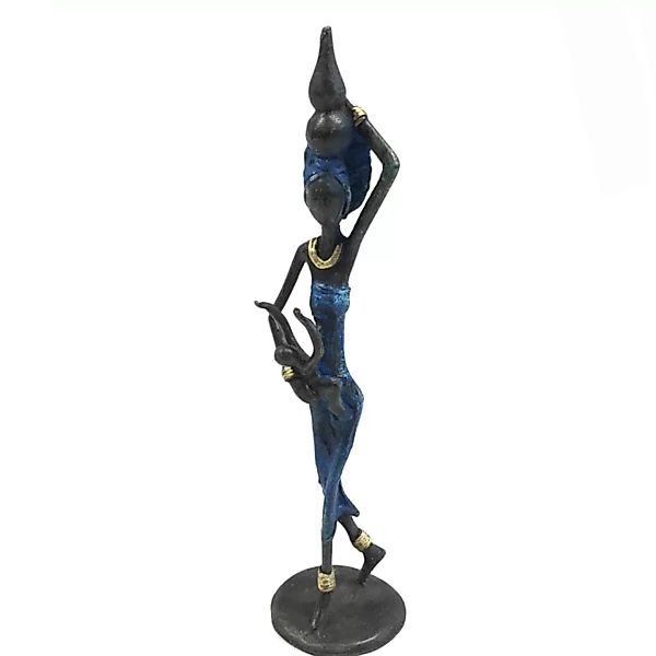 Bronze-skulptur "Frau Mit Kind Und Krug" By Issouf | 25 Cm | Unikat | Versc günstig online kaufen