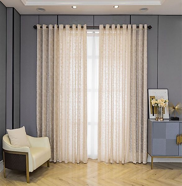BYSURE Gardine (2 St), Ösen, halbtransparent, günstig online kaufen